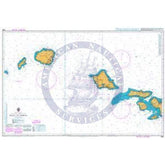 British Admiralty Nautical Chart 1308: Maui to Niihau